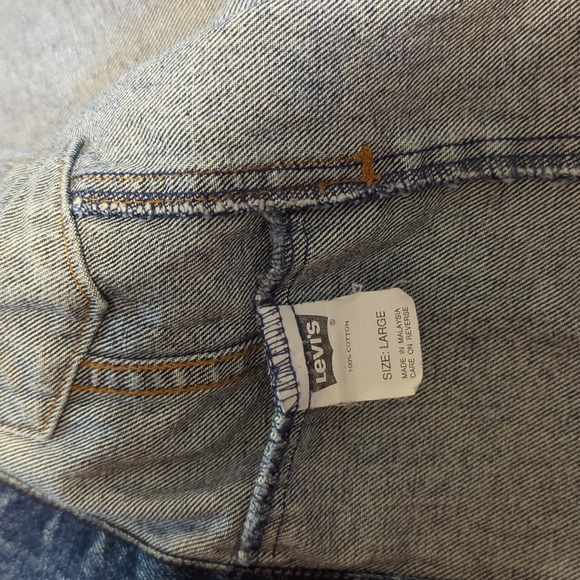 Vintage Levi's Orange Tab Blue Jean Jacket Size: Large - Picture 3 of 8